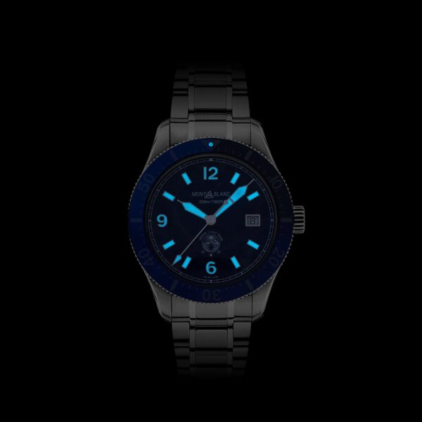 Montblanc 1858 Iced Sea Automatic Date Blue