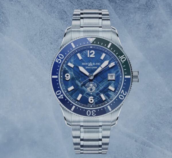 Montblanc 1858 Iced Sea Automatic Date Blue