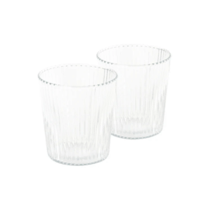 Paveau - Ribbed Glasses White Haven - Set of 2 pieces